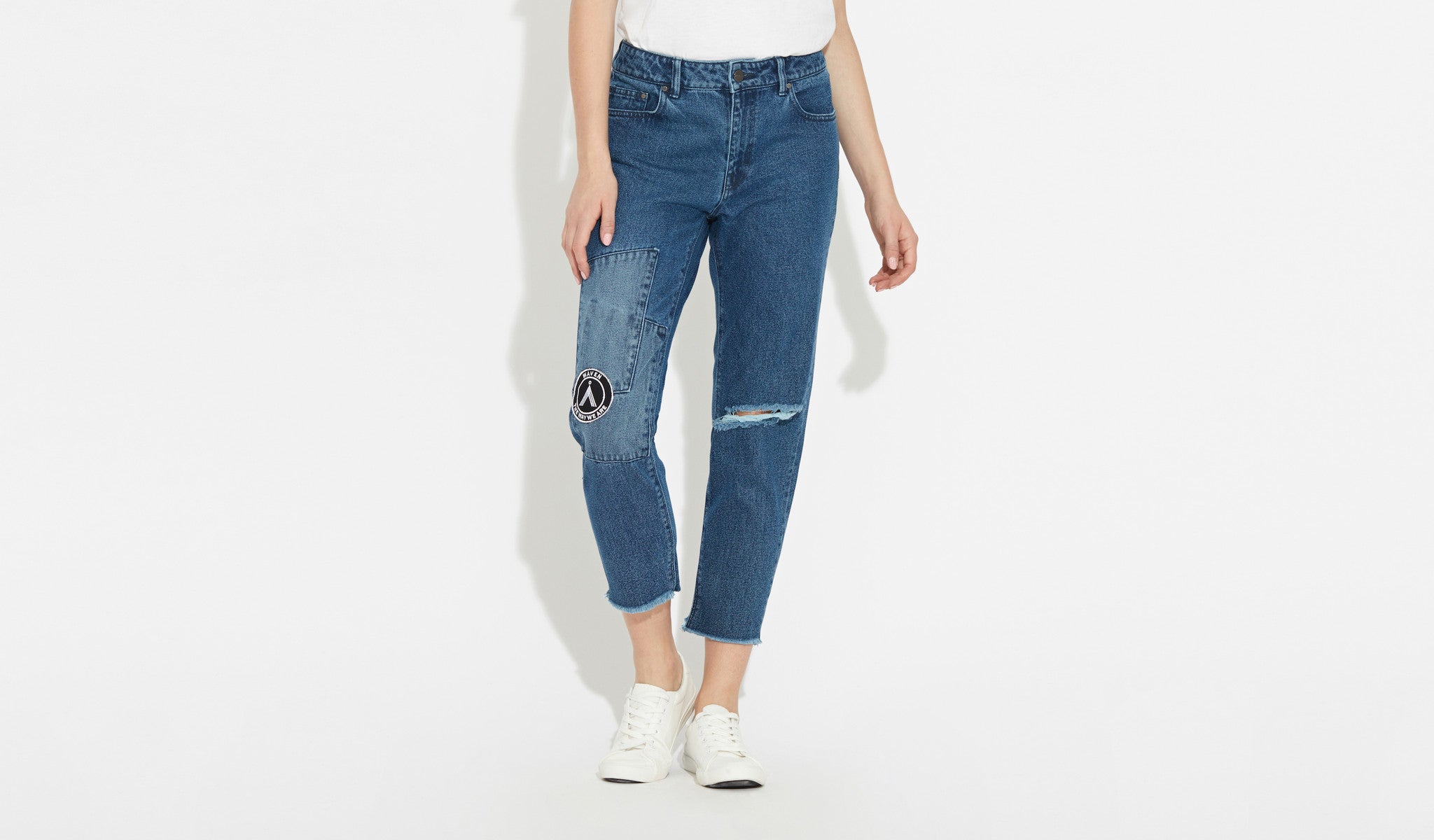 True Boyfriend - Peel Blue Patchwork RNR