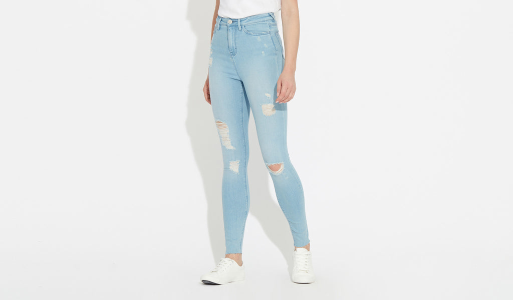 Anika | High Rise Skinny - Allie Blue RNR