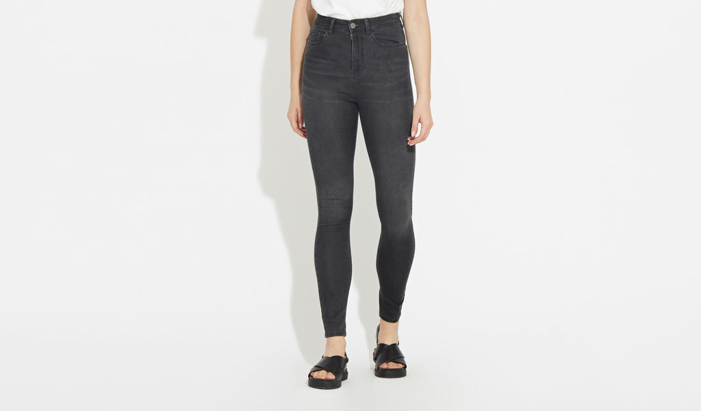 Anika | High Rise Skinny - Earl Grey