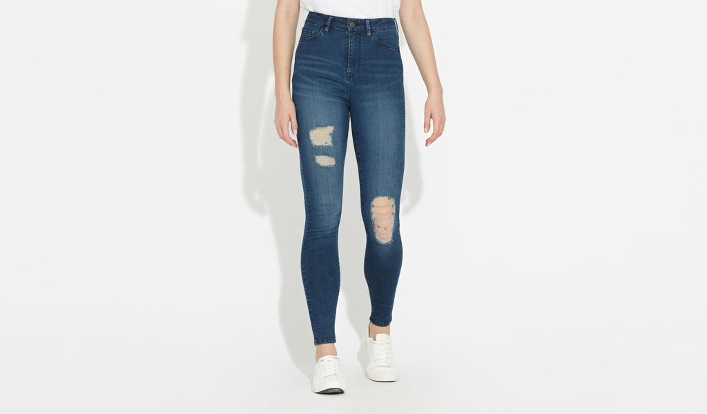 Anika | High Rise Skinny - Hick Blue RNR