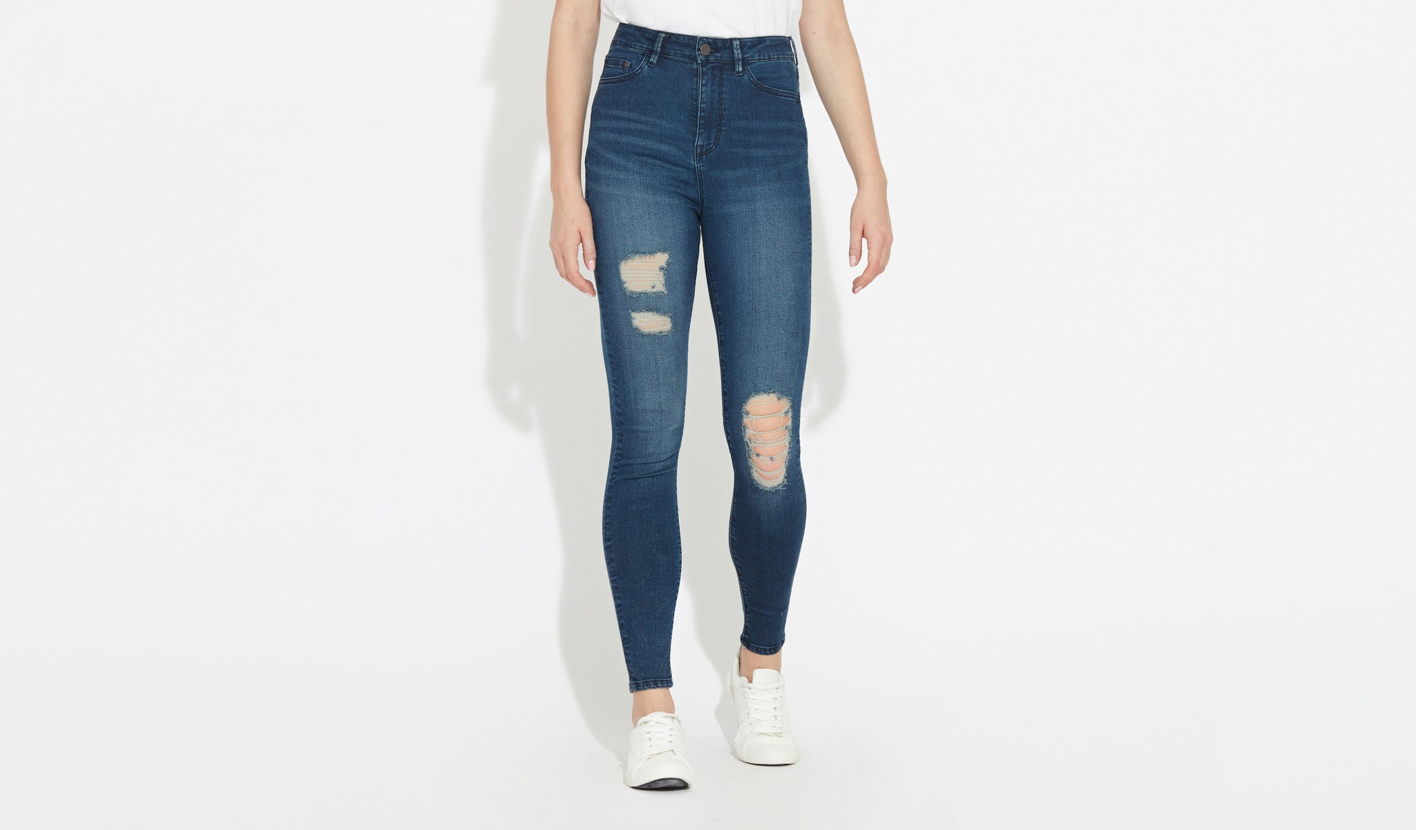High Rise Skinny - Hick Blue RNR