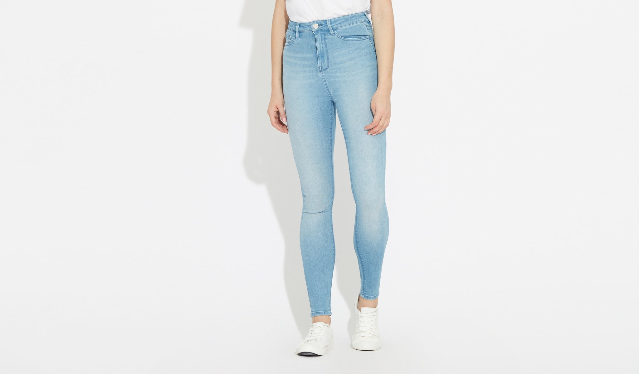 High Rise Skinny - Ice Blue