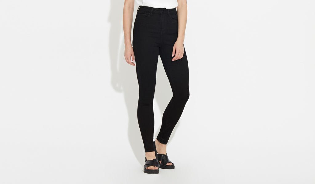 Anika | High Rise Skinny - True Black