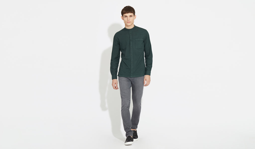 Arne | Forest-Green - Grandad Shirt