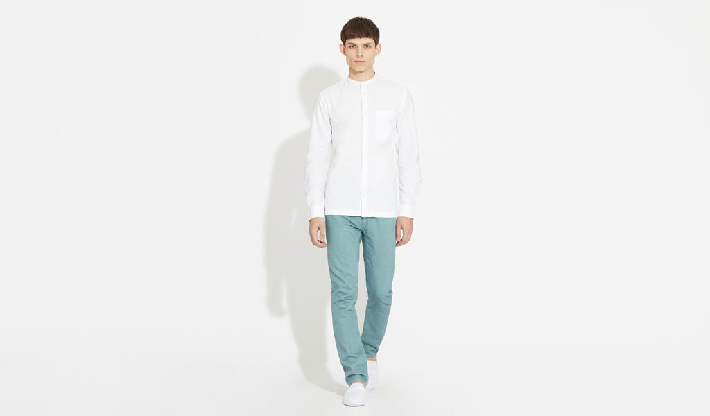 Arne | White - Grandad Shirt
