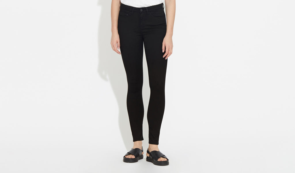 Asa | Mid Rise Skinny - True Black