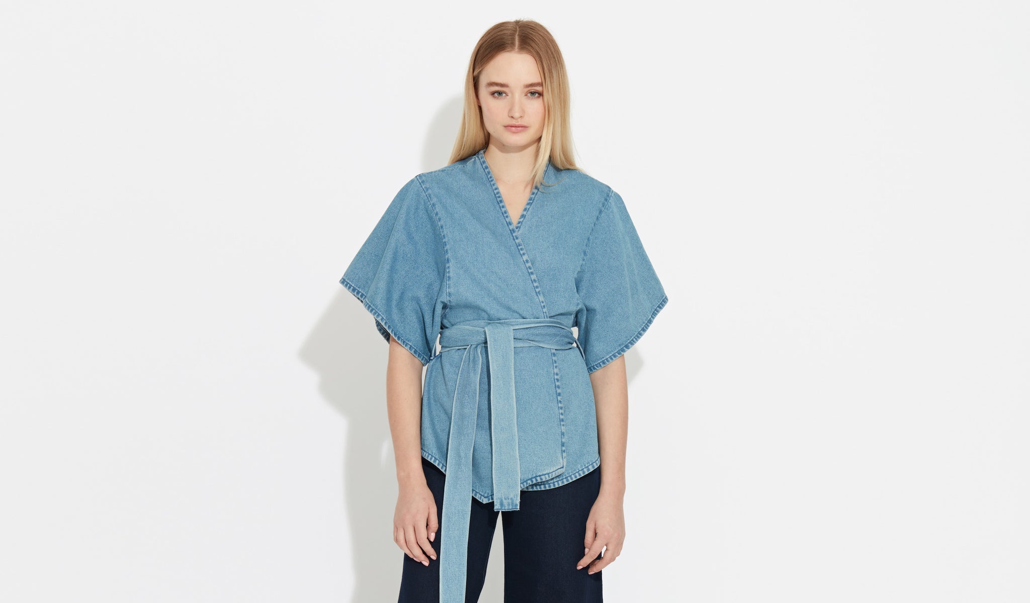 Cati | Used-Blue - Oversized T-Shirt