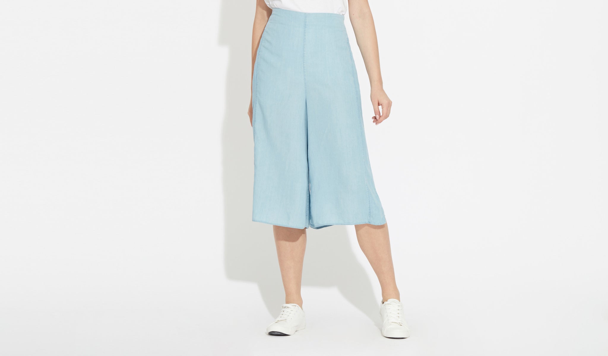 Elissa | Powder-Blue - Culottes