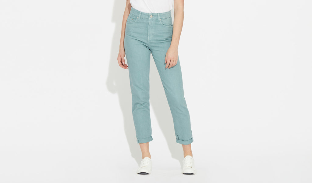 Elsa | Mom jean - Chinois Green