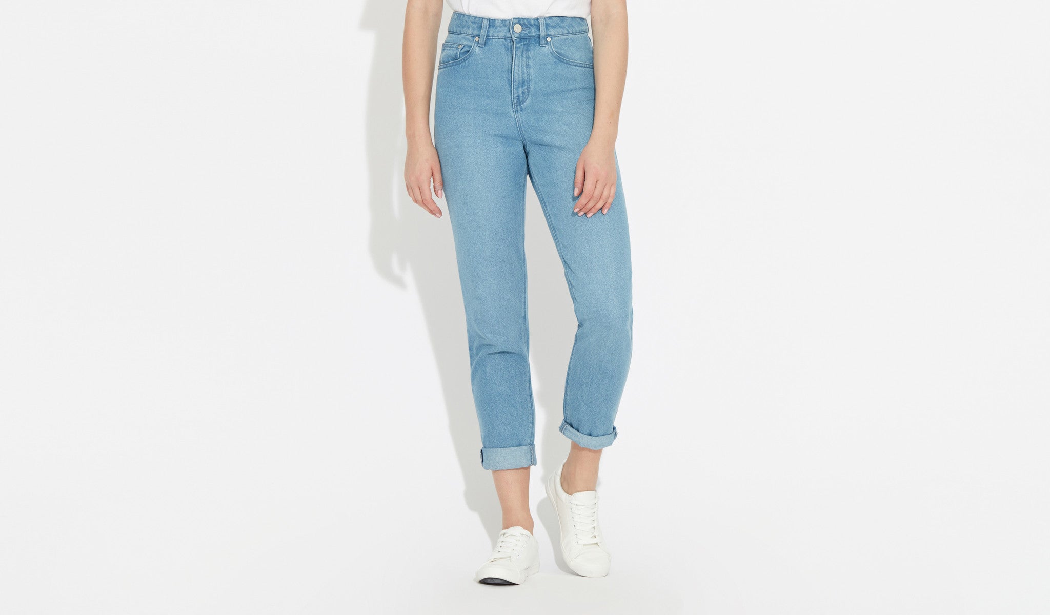 Mom jean -Sky Blue