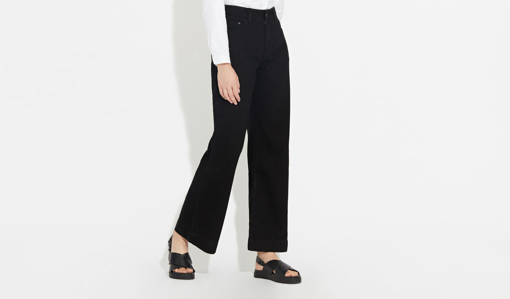 Fenn | Flared Jean - True Black