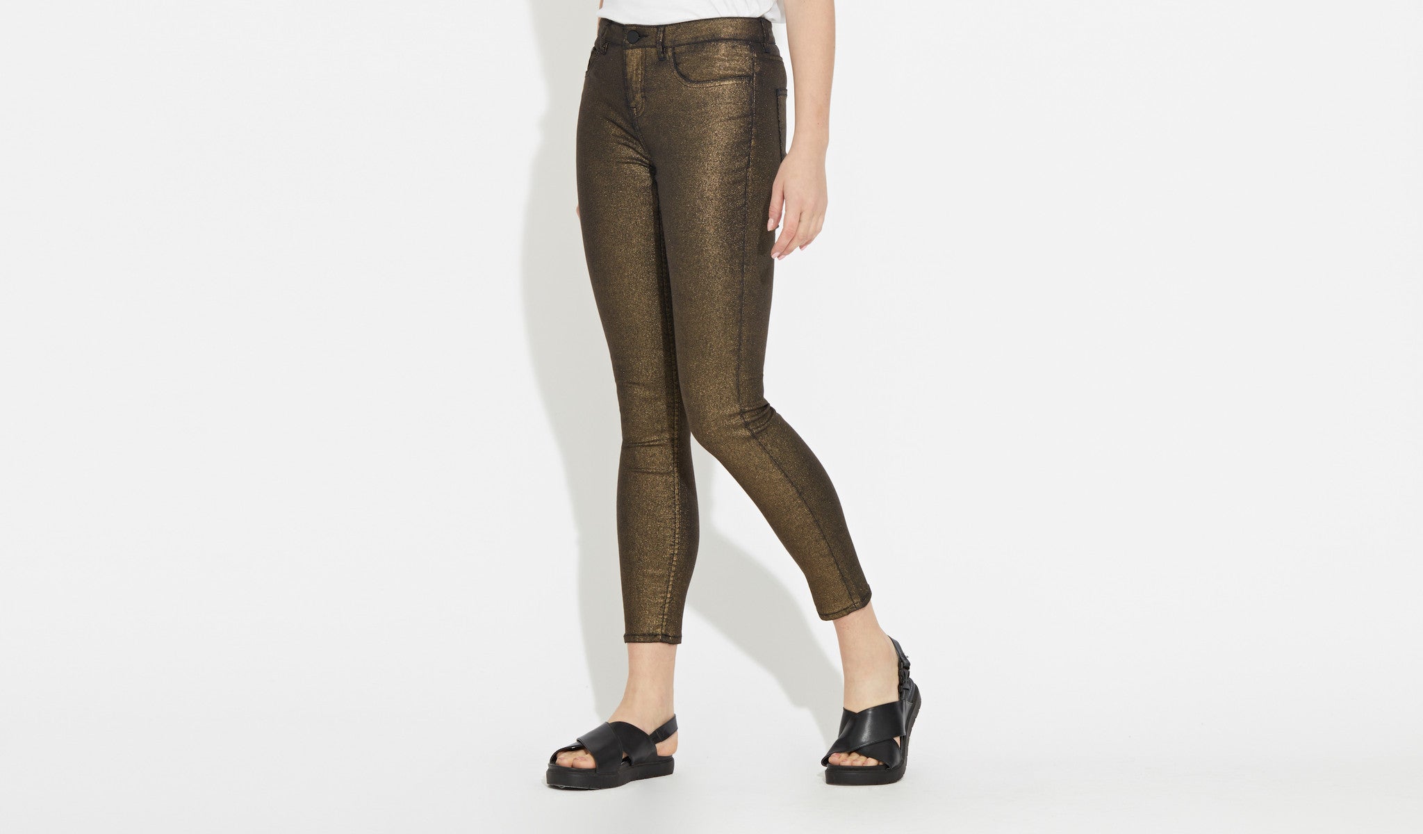 Classic Skinny - Metallic Washed Gold
