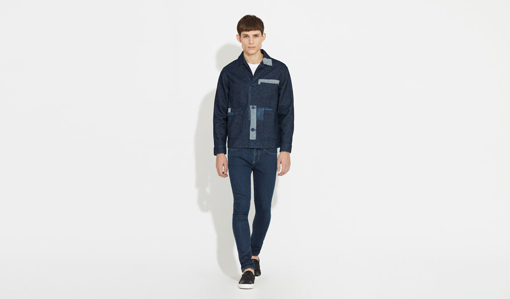 Gunnar | Indigo-Patchwork - Workwear Jacket