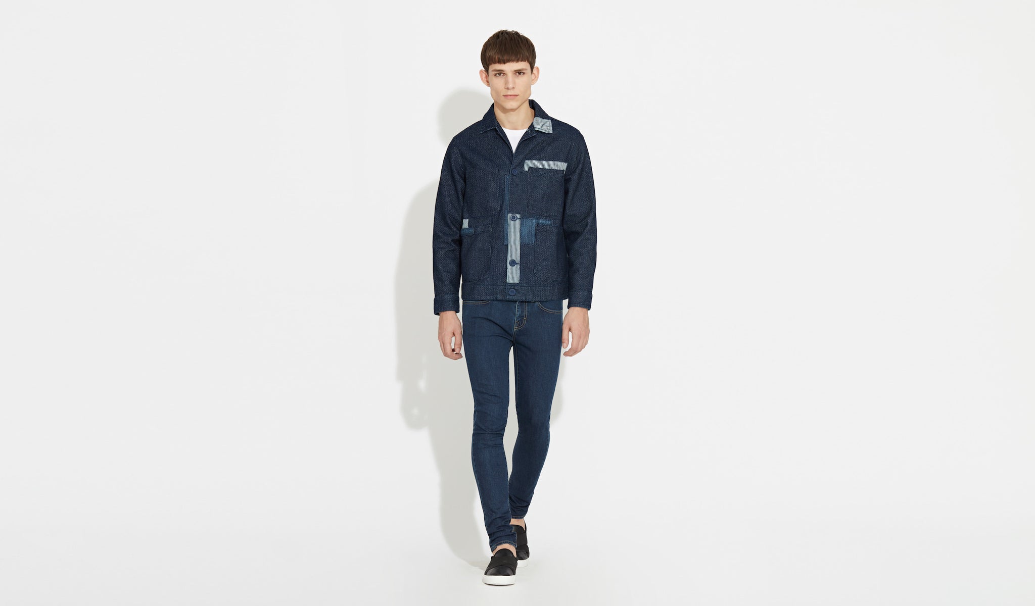 Gunnar | Indigo-Patchwork - Workwear Jacket