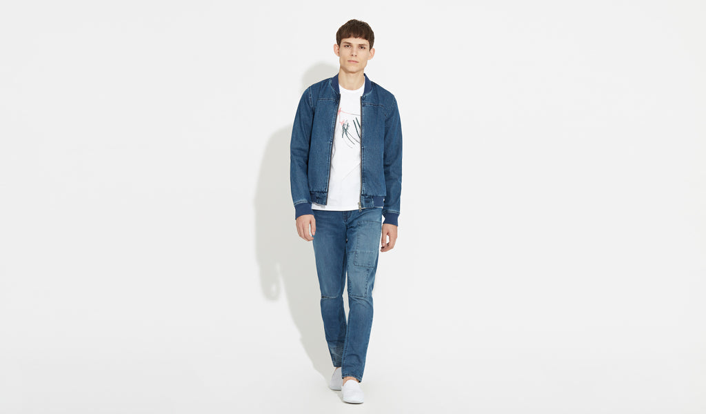 Jorgen | Peel-Blue - Denim Bomber Jacket