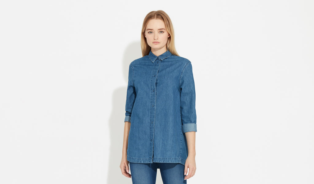 Nott | Mid-Blue - Classic Fit Shirt