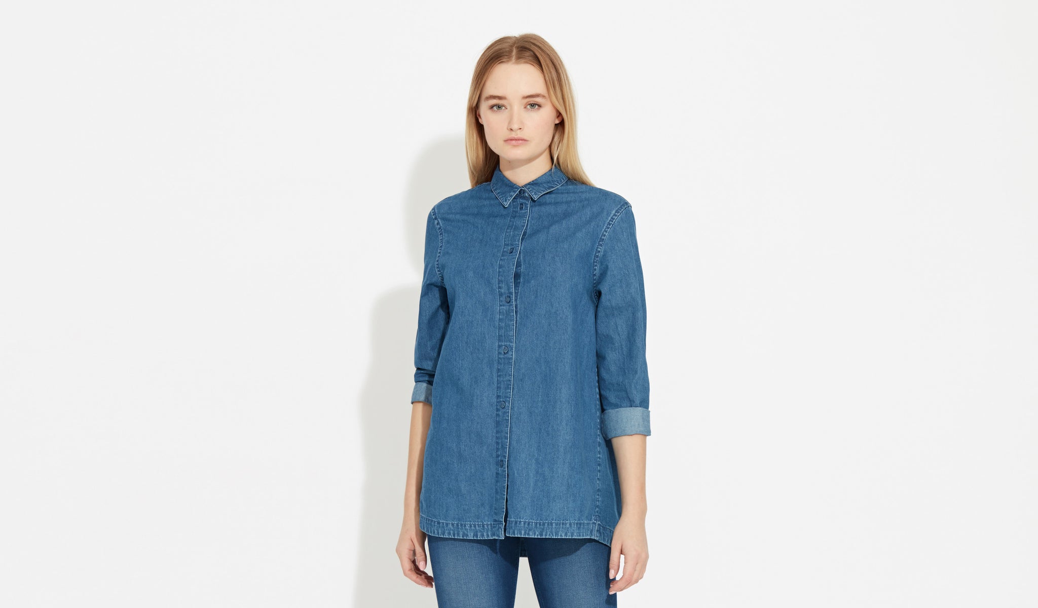 Nott | Mid-Blue - Classic Fit Shirt